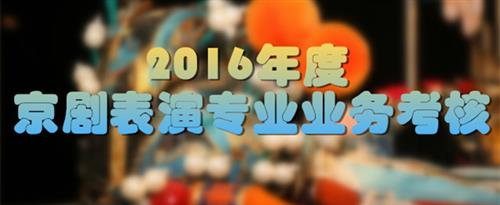 费卅十几美女操逼国家京剧院2016年度京剧表演专业业务考...
